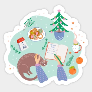 Christmas scene Sticker